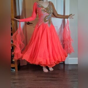 Ballroom dance dress costume